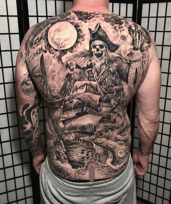 Pirate Ship Tattoo: Meaning and Designs