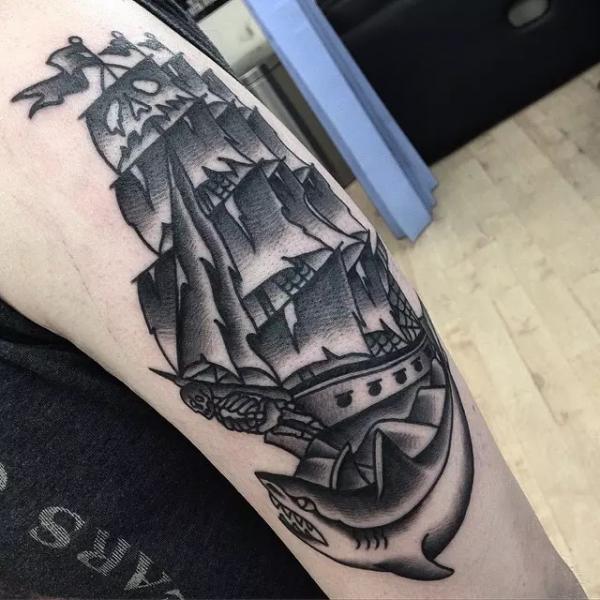 Pirate Ship Tattoo: Meaning and Designs