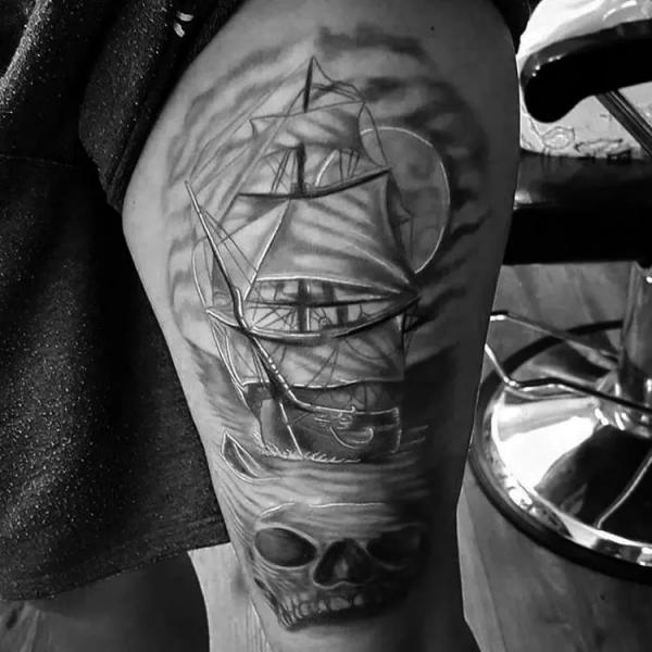 Pirate Ship Tattoo: Meaning and Designs
