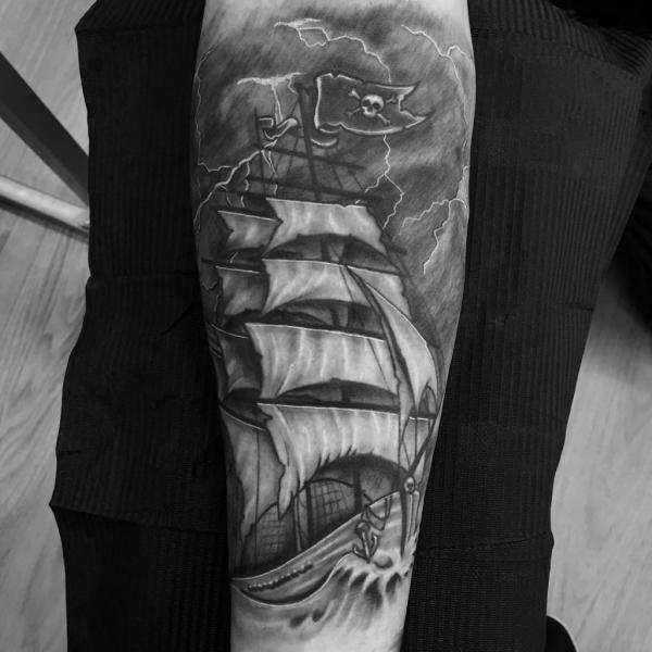 Pirate Ship Tattoo: Meaning and Designs