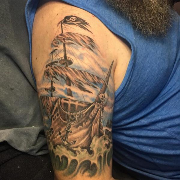 Pirate Ship Tattoo: Meaning and Designs