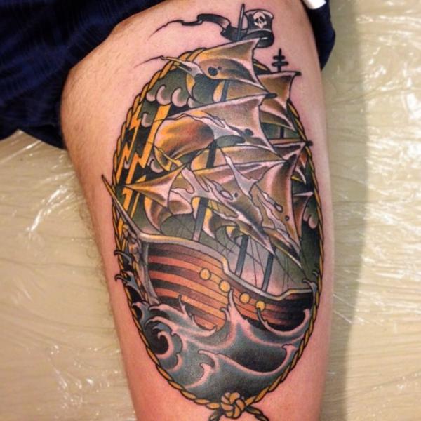 Pirate Ship Tattoo: Meaning and Designs