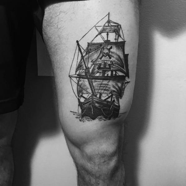 Pirate Ship Tattoo: Meaning and Designs
