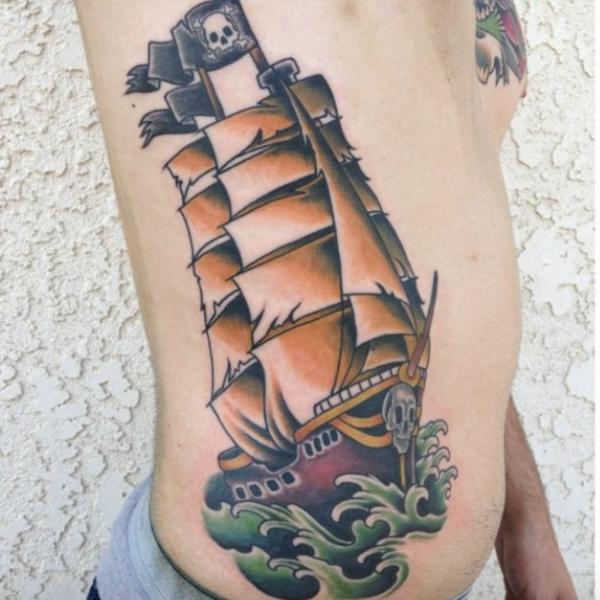 Pirate Ship Tattoo: Meaning and Designs