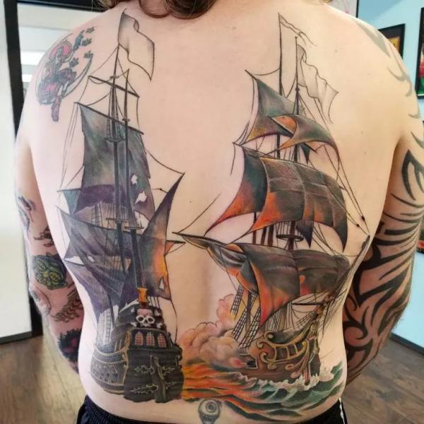 Pirate Ship Tattoo: Meaning and Designs