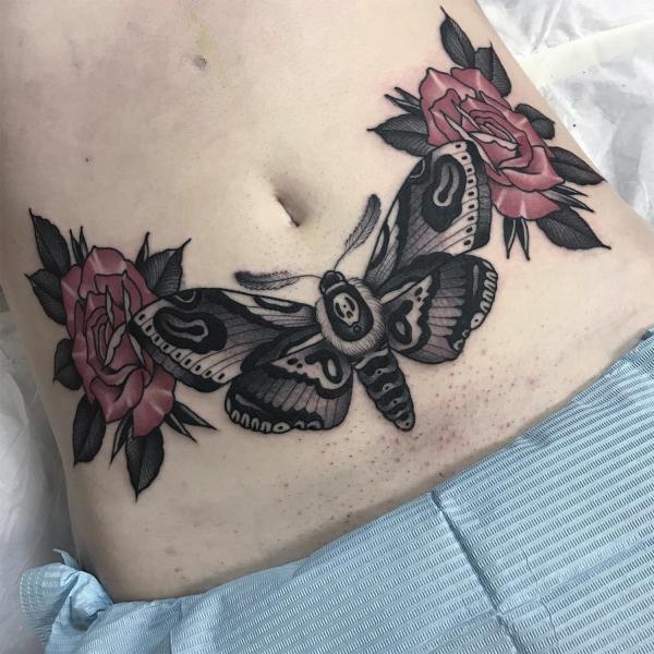 50+ Death Moth Tattoo Designs with Meanings