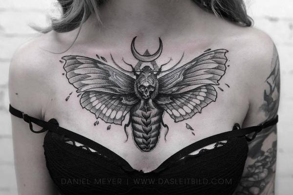 50+ Death Moth Tattoo Designs with Meanings