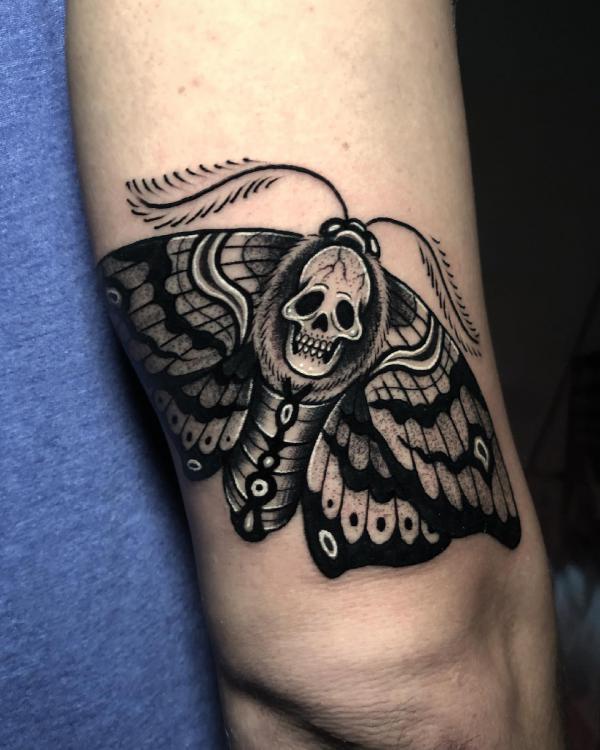 50+ Death Moth Tattoo Designs with Meanings