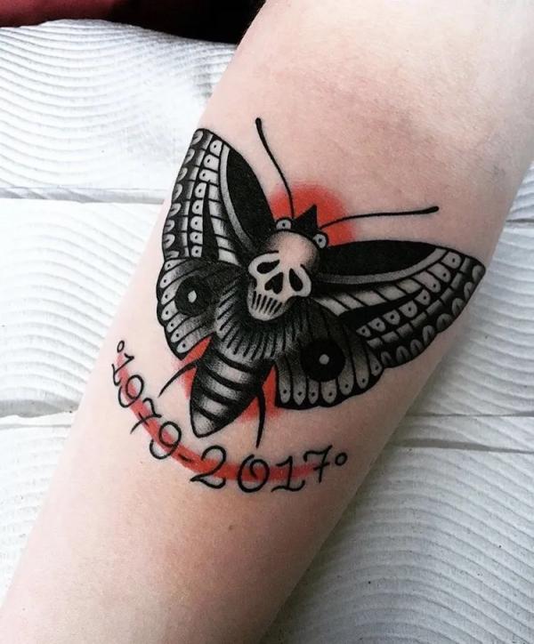 50+ Death Moth Tattoo Designs with Meanings