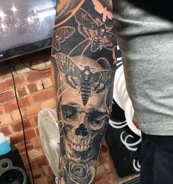 50+ Death Moth Tattoo Designs with Meanings