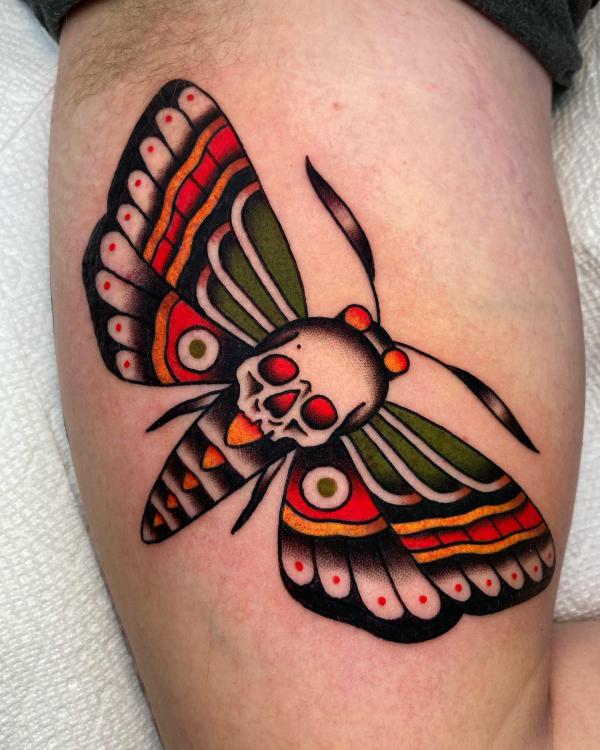 50+ Death Moth Tattoo Designs with Meanings