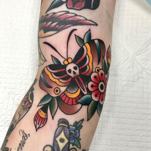 50+ Death Moth Tattoo Designs with Meanings