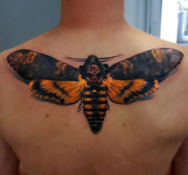 50+ Death Moth Tattoo Designs with Meanings