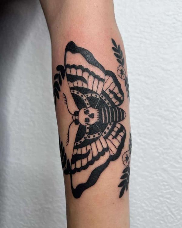50+ Death Moth Tattoo Designs with Meanings