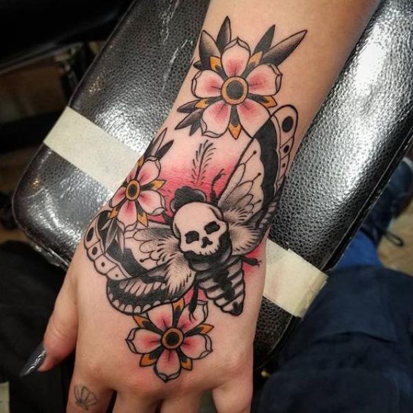 50+ Death Moth Tattoo Designs with Meanings