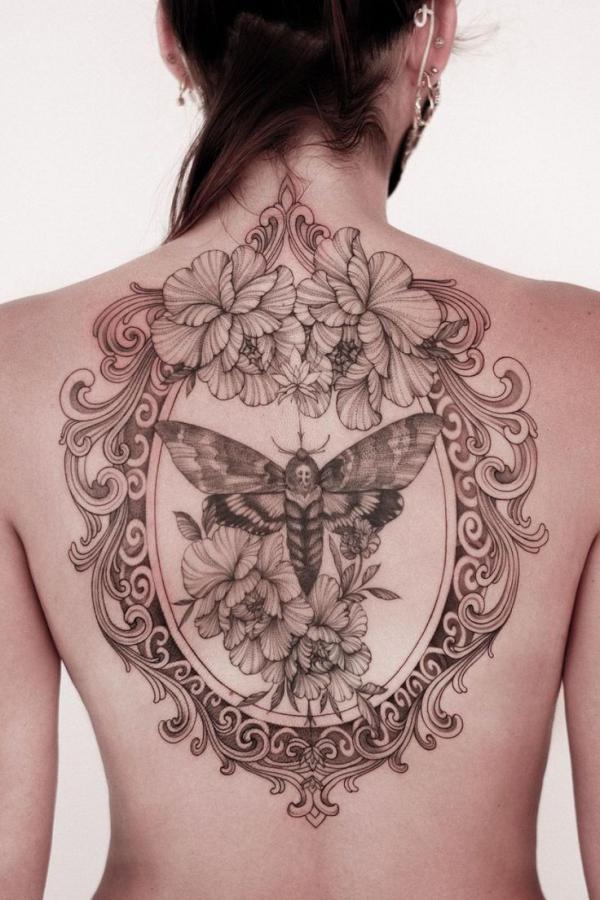 50+ Death Moth Tattoo Designs with Meanings