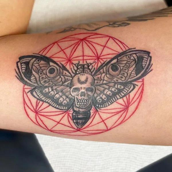 50+ Death Moth Tattoo Designs with Meanings