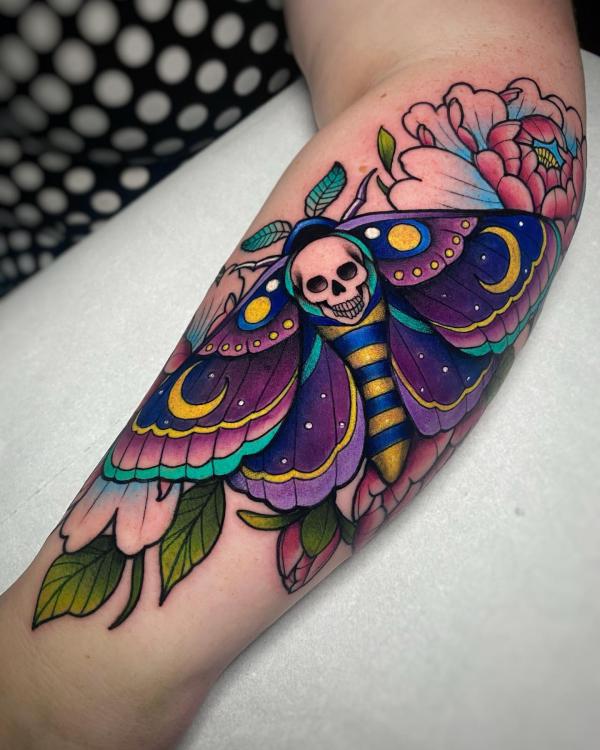 50+ Death Moth Tattoo Designs with Meanings