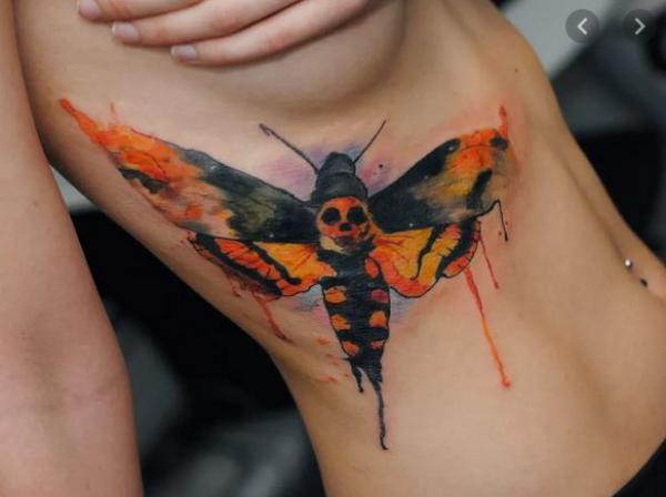 50+ Death Moth Tattoo Designs with Meanings