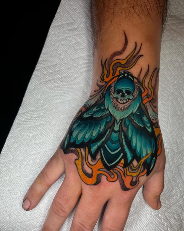 50+ Death Moth Tattoo Designs with Meanings