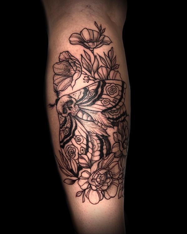 50+ Death Moth Tattoo Designs with Meanings