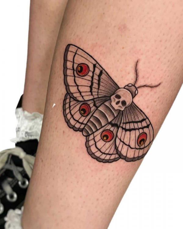 50+ Death Moth Tattoo Designs with Meanings