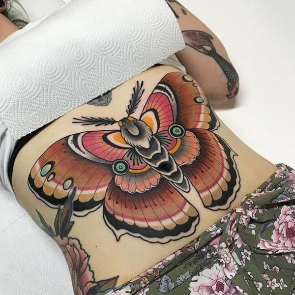 50+ Death Moth Tattoo Designs with Meanings