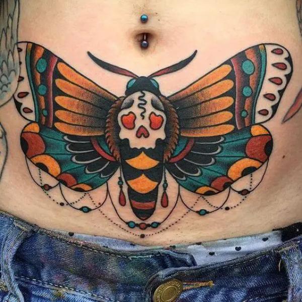 50+ Death Moth Tattoo Designs with Meanings