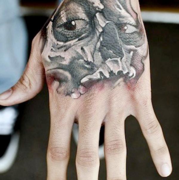 50 Skull Hand Tattoo Designs with Meaning
