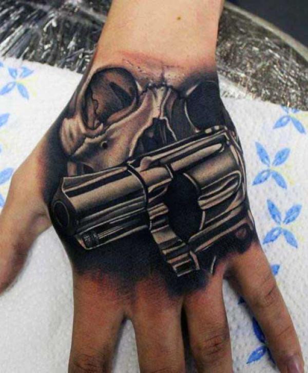 50 Skull Hand Tattoo Designs with Meaning