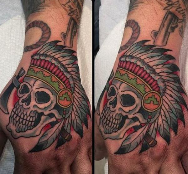 50 Skull Hand Tattoo Designs with Meaning