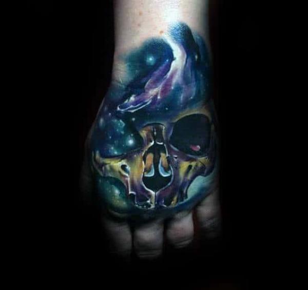 50 Skull Hand Tattoo Designs with Meaning