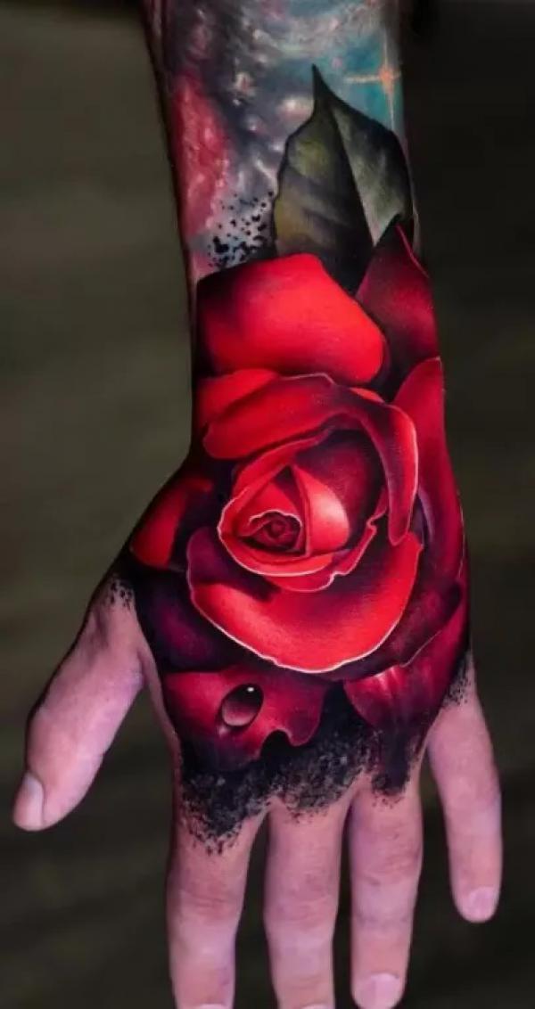 50+ Rose Hand Tattoo Designs with Meanings
