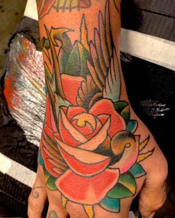 50+ Rose Hand Tattoo Designs with Meanings