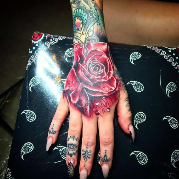 50+ Rose Hand Tattoo Designs with Meanings