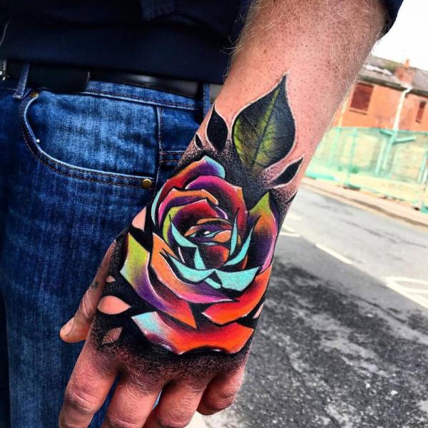 50+ Rose Hand Tattoo Designs with Meanings