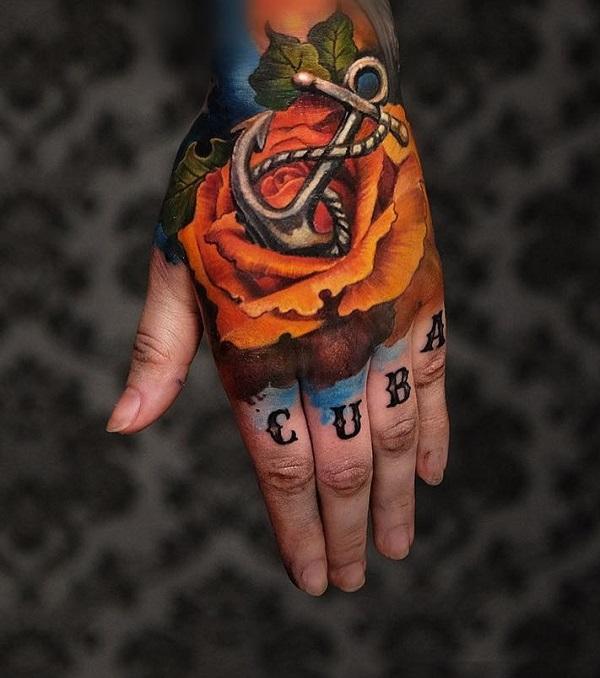 50+ Rose Hand Tattoo Designs with Meanings