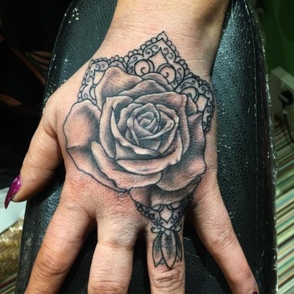 50+ Rose Hand Tattoo Designs with Meanings