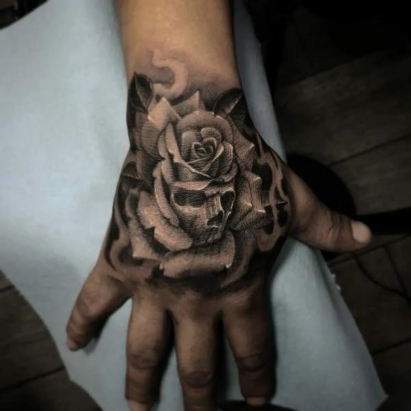 50+ Rose Hand Tattoo Designs with Meanings
