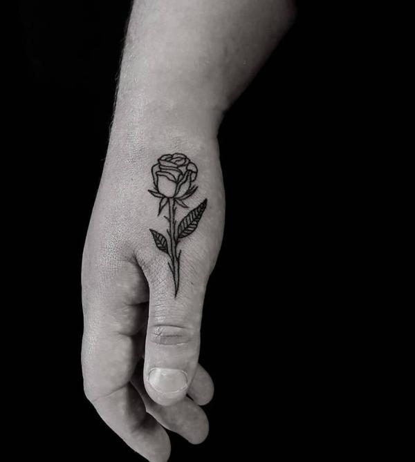50+ Rose Hand Tattoo Designs with Meanings