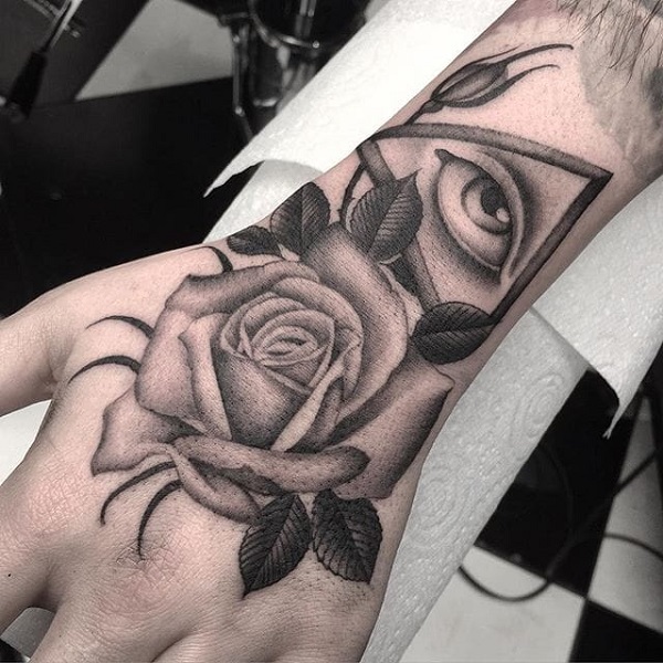50+ Rose Hand Tattoo Designs with Meanings