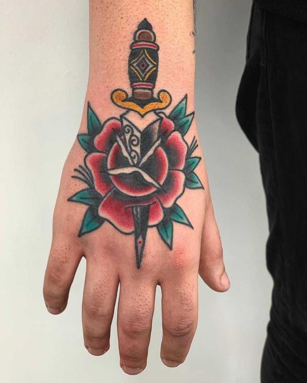 50+ Rose Hand Tattoo Designs with Meanings