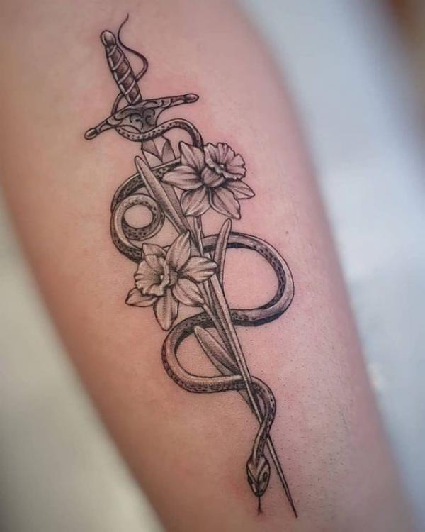 60 Daffodil Tattoo designs with Meanings