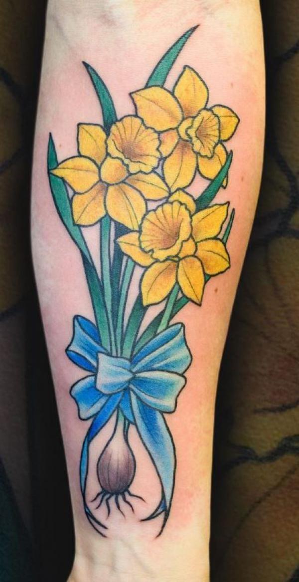 60 Daffodil Tattoo designs with Meanings