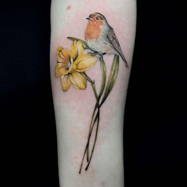 60 Daffodil Tattoo designs with Meanings