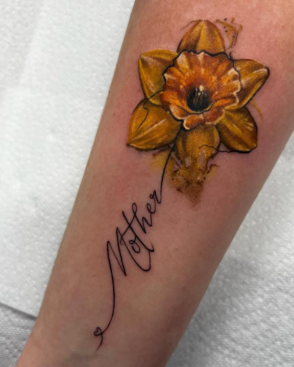 60 Daffodil Tattoo designs with Meanings