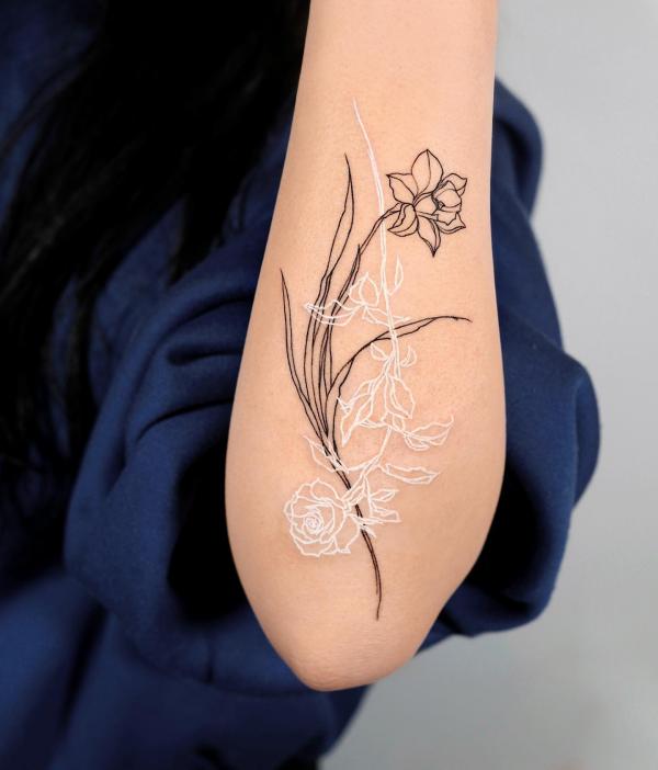 60 Daffodil Tattoo designs with Meanings