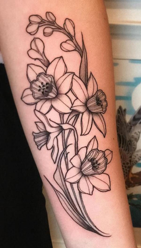 60 Daffodil Tattoo designs with Meanings