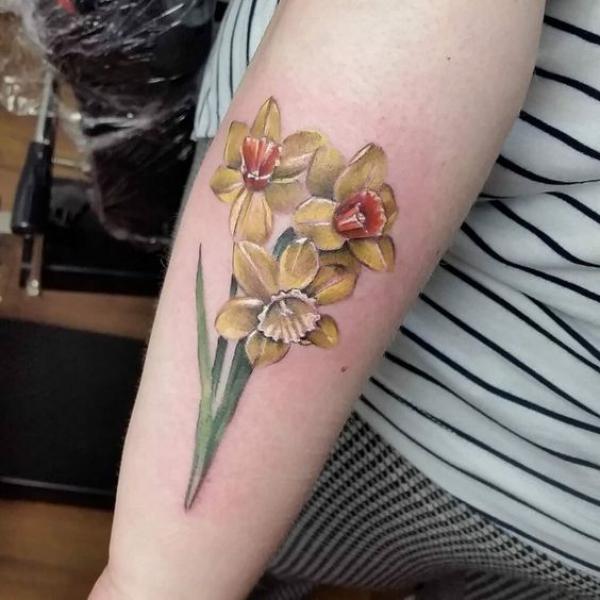 60 Daffodil Tattoo designs with Meanings