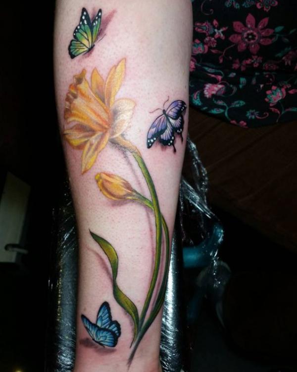 60 Daffodil Tattoo designs with Meanings